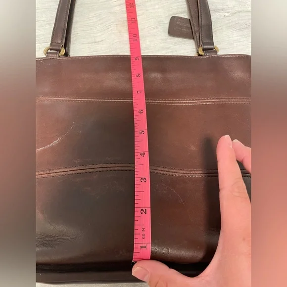 VINTAGE COACH TRIBECA SHOULDER BAG IN MAHOGANY - Picture 8 of 16